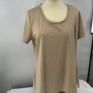 Iman Gold speckled Women's Blouse, XL, NWT